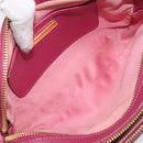 Miu Miu Shoulder Bag Leather Pink Gold Auth 167891A-21