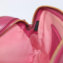 Miu Miu Shoulder Bag Leather Pink Gold Auth 167891A-24