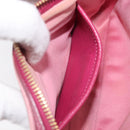Miu Miu Shoulder Bag Leather Pink Gold Auth 167891A-24