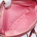 Miu Miu Shoulder Bag Leather Pink Gold Auth 167891A-26