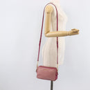 Miu Miu Shoulder Bag Leather Pink Gold Auth 167891A-27