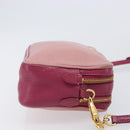 Miu Miu Shoulder Bag Leather Pink Gold Auth 167891A-4