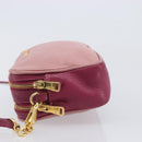 Miu Miu Shoulder Bag Leather Pink Gold Auth 167891A-4
