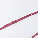 Miu Miu Shoulder Bag Leather Pink Gold Auth 167891A-14