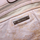 Miu Miu Matelasse Hand Bag Leather Pink Silver Auth 167892-22