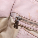 Miu Miu Matelasse Hand Bag Leather Pink Silver Auth 167892-28