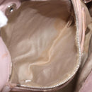 Miu Miu Matelasse Hand Bag Leather Pink Silver Auth 167892-29