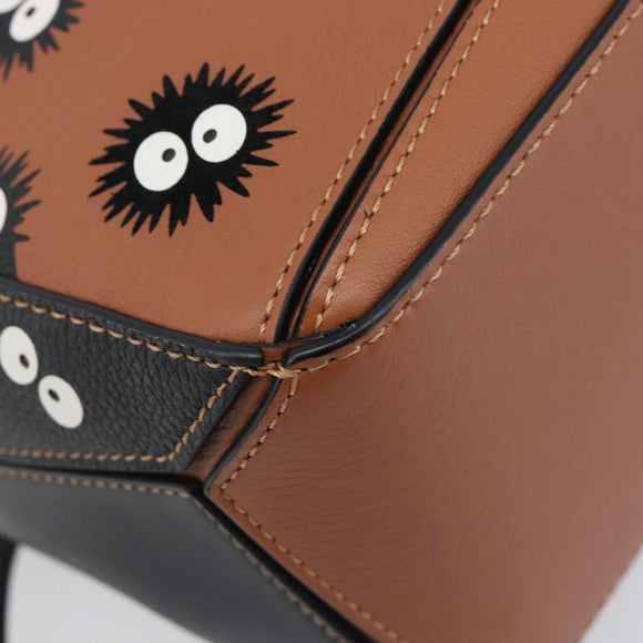 LOEWE x Studio Ghibli Makurokurosuke Puzzle Bag Small Leather 2way Auth 167893SM