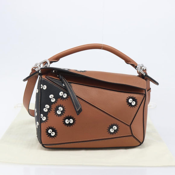 LOEWE x Studio Ghibli Makurokurosuke Puzzle Bag Small Leather 2way Auth 167893SM