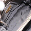 Miu Miu Hand Bag Leather 2way Gray Gold Auth 167897A-24
