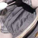 Miu Miu Hand Bag Leather 2way Gray Gold Auth 167897A-31