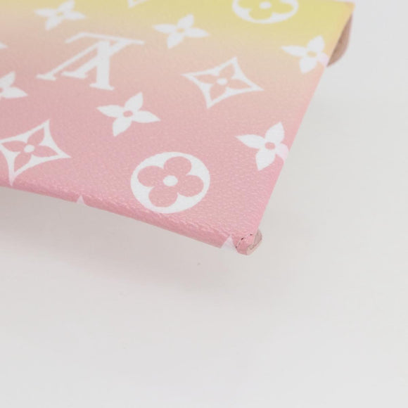 LOUIS VUITTON Monogram Etoui 6 Pailles Pouch Pink GI0621 LV Auth 167902SAM