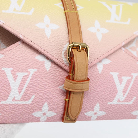LOUIS VUITTON Monogram Etoui 6 Pailles Pouch Pink GI0621 LV Auth 167902SAM