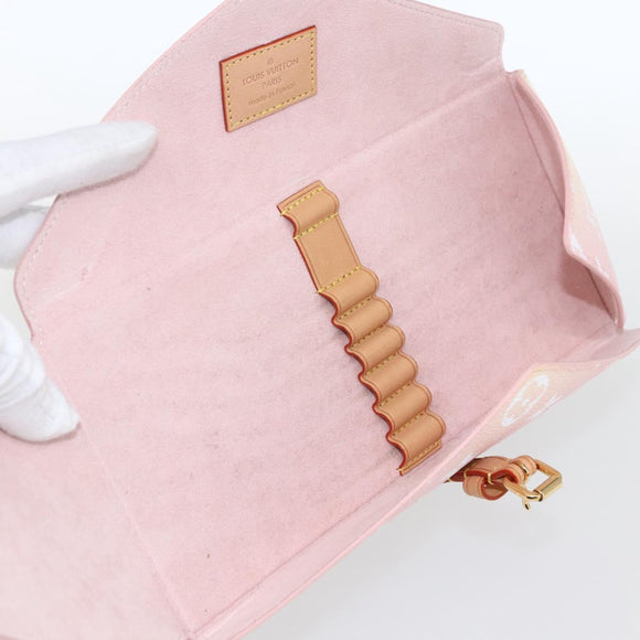 LOUIS VUITTON Monogram Etoui 6 Pailles Pouch Pink GI0621 LV Auth 167902SAM