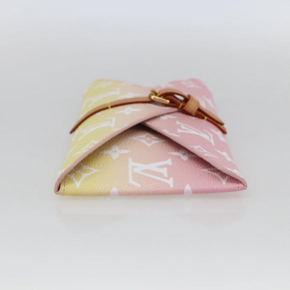 LOUIS VUITTON Monogram Etoui 6 Pailles Pouch Pink GI0621 LV Auth 167902SAM