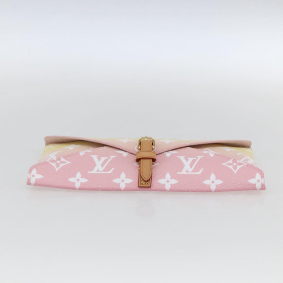 LOUIS VUITTON Monogram Etoui 6 Pailles Pouch Pink GI0621 LV Auth 167902SAM