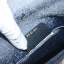 GUCCI GG Supreme Sherry Line Clutch Bag PVC Navy Gold 89 01 030 Auth 167905-12