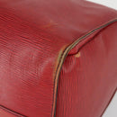 LOUIS VUITTON Epi Keepall 50 Boston Bag Red M42967 LV Auth 167906-9
