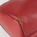 LOUIS VUITTON Epi Keepall 50 Boston Bag Red M42967 LV Auth 167906-15