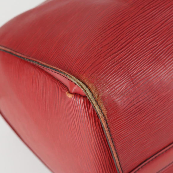 LOUIS VUITTON Epi Keepall 50 Boston Bag Red M42967 LV Auth 167906
