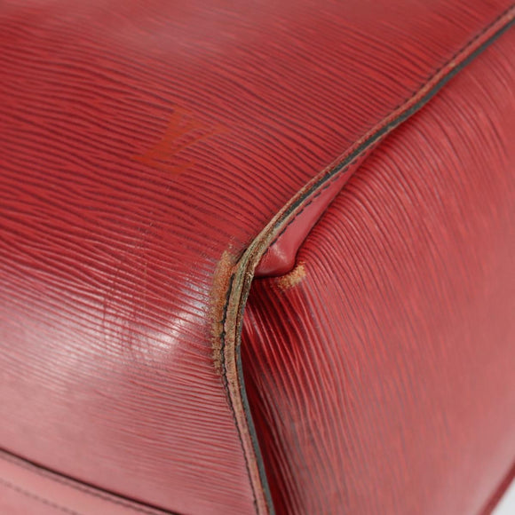 LOUIS VUITTON Epi Keepall 50 Boston Bag Red M42967 LV Auth 167906