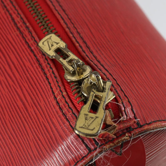 LOUIS VUITTON Epi Keepall 50 Boston Bag Red M42967 LV Auth 167906