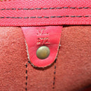 LOUIS VUITTON Epi Keepall 50 Boston Bag Red M42967 LV Auth 167906-12