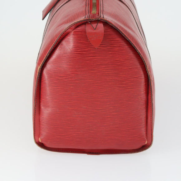 LOUIS VUITTON Epi Keepall 50 Boston Bag Red M42967 LV Auth 167906