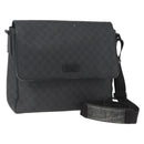 GUCCI GG Supreme Shoulder Bag PVC Black 169935 Auth 167909-1