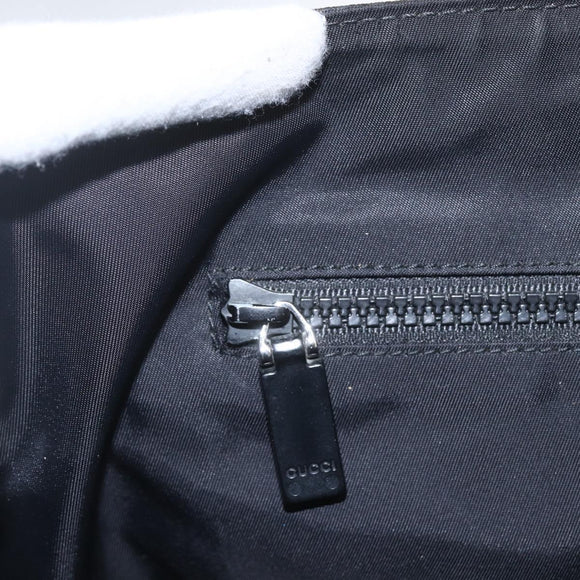 GUCCI GG Supreme Shoulder Bag PVC Black 169935 Auth 167909