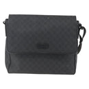 GUCCI GG Supreme Shoulder Bag PVC Black 169935 Auth 167909-2