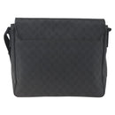 GUCCI GG Supreme Shoulder Bag PVC Black 169935 Auth 167909-3