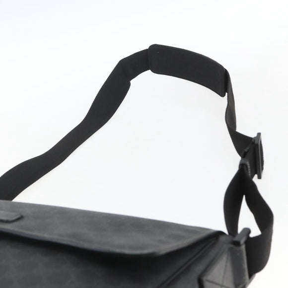 GUCCI GG Supreme Shoulder Bag PVC Black 169935 Auth 167909
