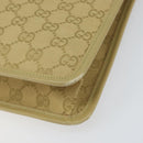 GUCCI GG Canvas Shoulder Bag Beige Gold 91762 Auth 167912-9