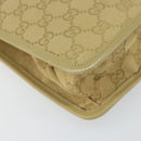 GUCCI GG Canvas Shoulder Bag Beige Gold 91762 Auth 167912-14