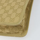 GUCCI GG Canvas Shoulder Bag Beige Gold 91762 Auth 167912-15