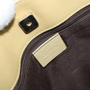 GUCCI GG Canvas Shoulder Bag Beige Gold 91762 Auth 167912-18