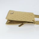 GUCCI GG Canvas Shoulder Bag Beige Gold 91762 Auth 167912-3