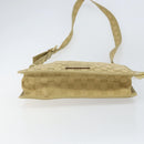 GUCCI GG Canvas Shoulder Bag Beige Gold 91762 Auth 167912-5