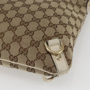 GUCCI GG Canvas Shoulder Bag Beige Gold 131326 Auth 167914-15
