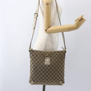 GUCCI GG Canvas Shoulder Bag Beige Gold 131326 Auth 167914-22