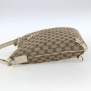 GUCCI GG Canvas Shoulder Bag Beige Gold 131326 Auth 167914-3