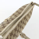 GUCCI GG Canvas Shoulder Bag Beige Gold 131326 Auth 167914-6