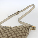 GUCCI GG Canvas Shoulder Bag Beige Gold 131326 Auth 167914-8