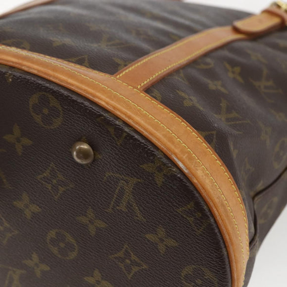 LOUIS VUITTON Monogram Bucket GM Shoulder Bag M42236 LV Auth 167916