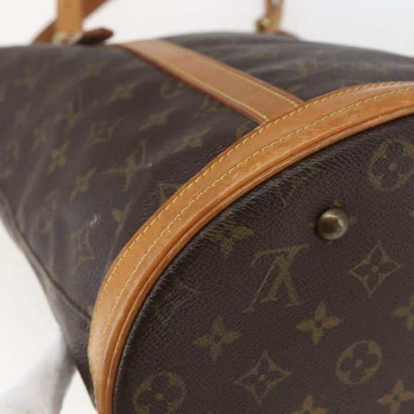 LOUIS VUITTON Monogram Bucket GM Shoulder Bag M42236 LV Auth 167916