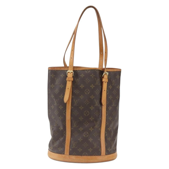 LOUIS VUITTON Monogram Bucket GM Shoulder Bag M42236 LV Auth 167916