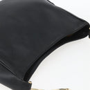 Salvatore Ferragamo Chain Shoulder Bag Leather Black Gold Auth 167918-6