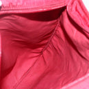 PRADA Shoulder Bag Nylon Red Silver Auth 167920-21