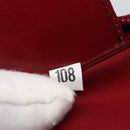 PRADA Shoulder Bag Nylon Red Silver Auth 167920-12